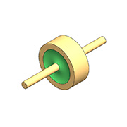 50Ω karakteristisk impedans - flatt hode med én kjerne